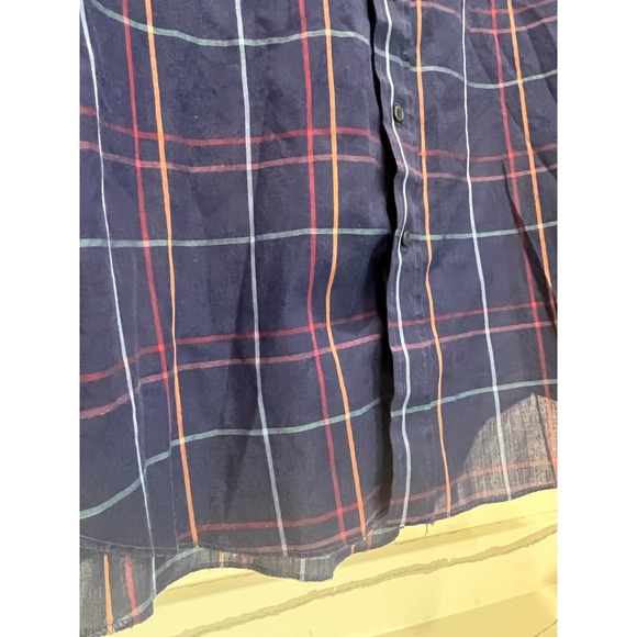 Panhandle Slim Men's Blue Plaid Colorful Button Down Size‎ 16 1/2 (35) - Picture 5 of 5